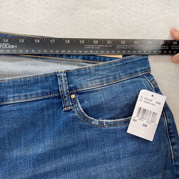 Kut from the Kloth Jeans Women's 24W Catherine Boyfriend Dark Blue Stretch Denim - Picture 7 of 13